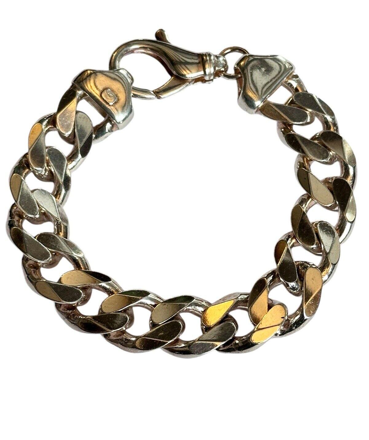 Silver Multi Chunky Chains Bracelet• Heavy Stainless Steel