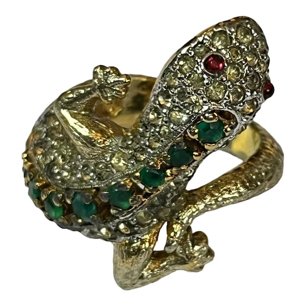 Vintage 50s/60s Panetta Rare Lizard Ring