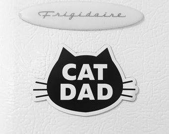 Cat Dad Refrigerator Magnet