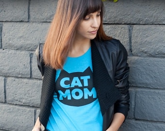 Cat T-Shirt, The Original Cat Mom T-shirt, Cat Mom Gift, Crazy Cat Lady, Cat Mom Fashion Tshirt, Cat Lady Gift