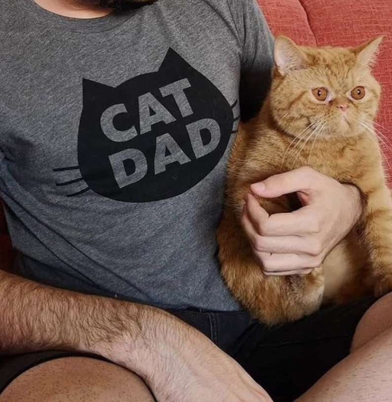 Cat Dad, The Original Cat Dad T-Shirt, Cat Dad Shirt, Cat Daddy, Unisex Cat Dad T-Shirt, Gift from the Cat, Cat Dad Gift image 7