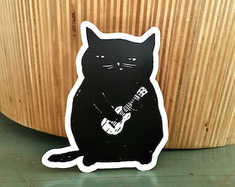 Ukulele Cat sticker