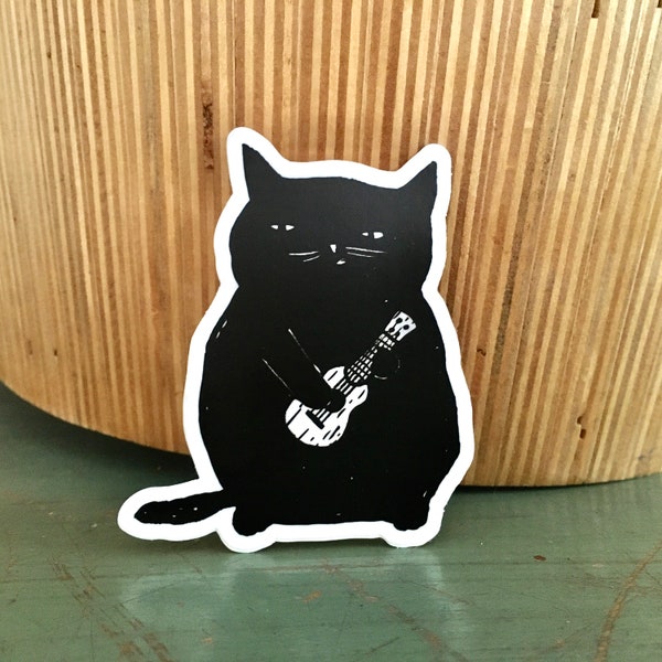 Ukulele Cat sticker