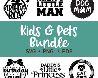 Kids & Pets SVG - Quote shirt