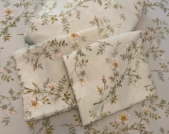 Vintage Discontinued Ralph Lauren Country Cottage Inverness Floral Queen Sheet Set Made in Italy RN116947 100% Cotton