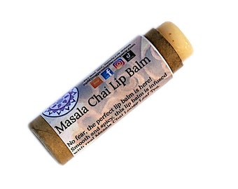 Masala Chai Lip Balm - Biodegradable  Tube - Chai Infused