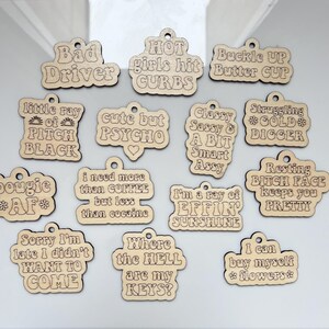 Girls Girl Wooden Keychain