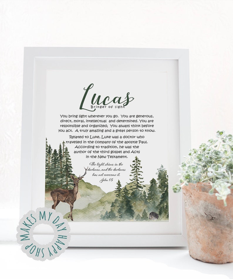 Samuel Personalized Name Meaning Custom Printable Name Wall Art Watercolor Wolf Kids Room Decor Mountains Landscape Illustration Poster Prints Art Collectibles Gkjwonosari Com