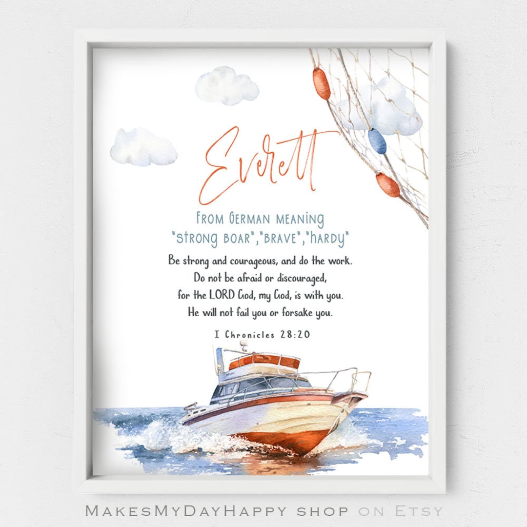 Everett Name Meaning,biblical Meaning,1 Chronicles 28,nautical Name