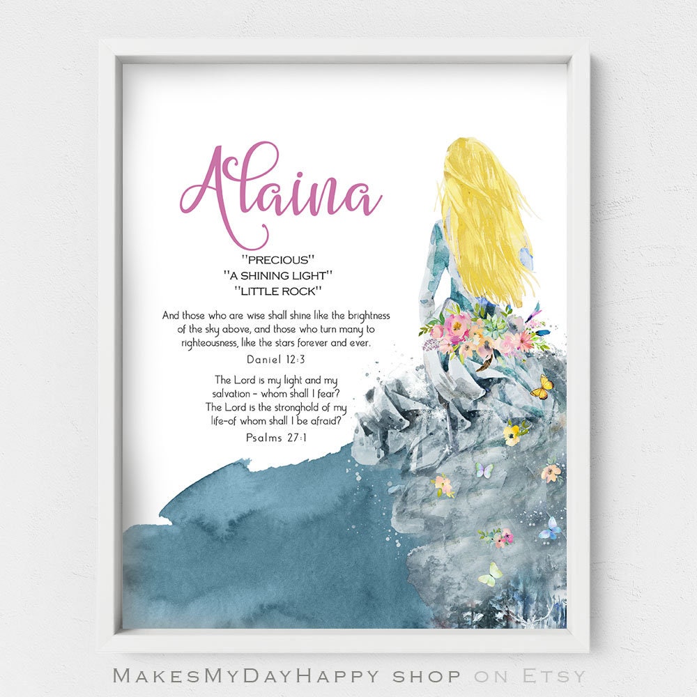 Daniella Name Wall Artbible Meaningmathew 5:8philippians 1 