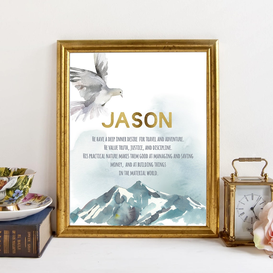Jaxson Personalized Name meaning wall artBaseball Etsy