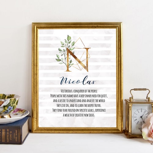 Custom Baby Name Meaning Baby Names Nursery Sign Boy Names Etsy