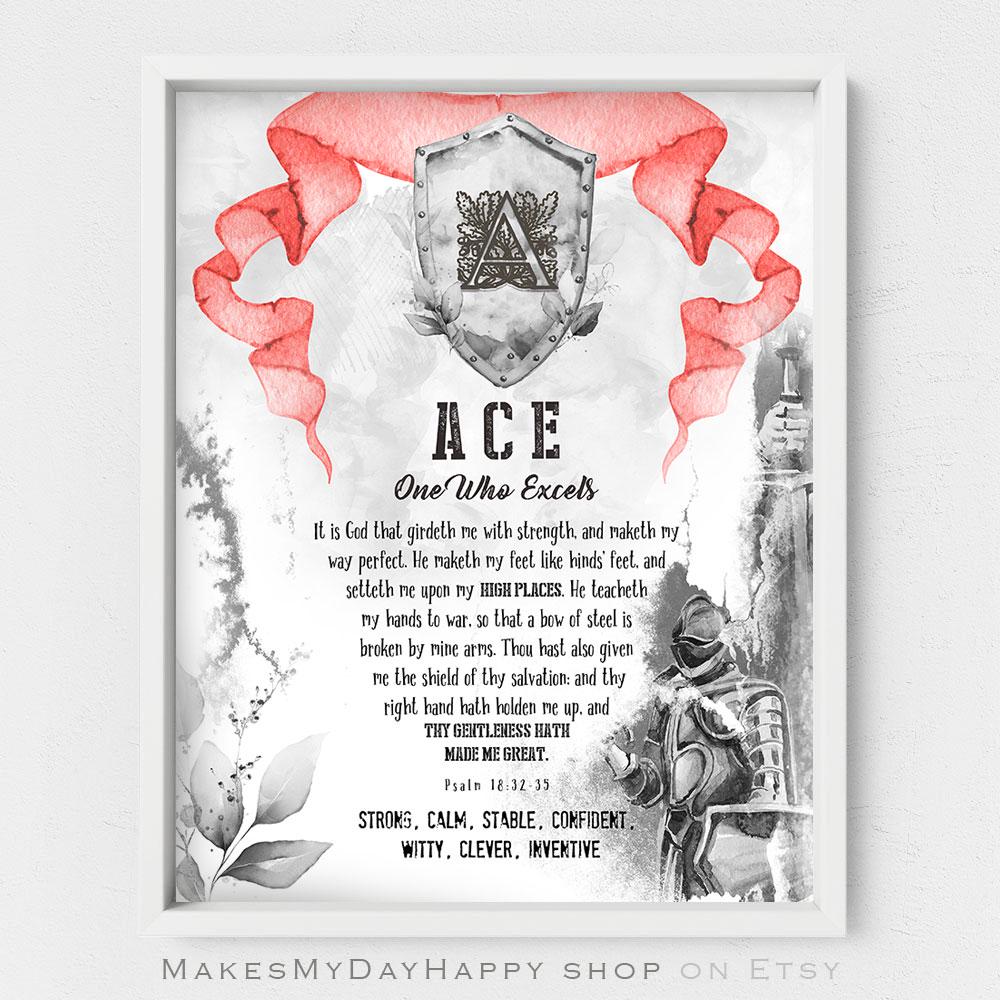 Ace Name Meaning,fairytale Boy's Room,warrior of Glory,conqueror