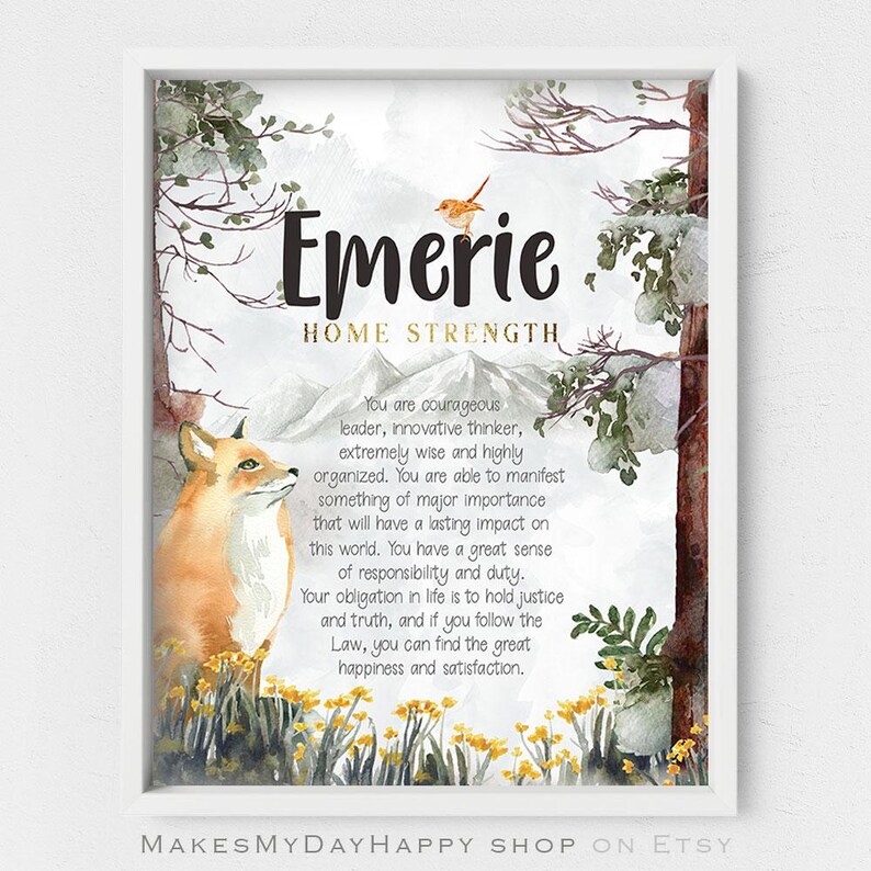 Norah Name Meaning,spring Forest,wild Flowers,woodland Animal,little