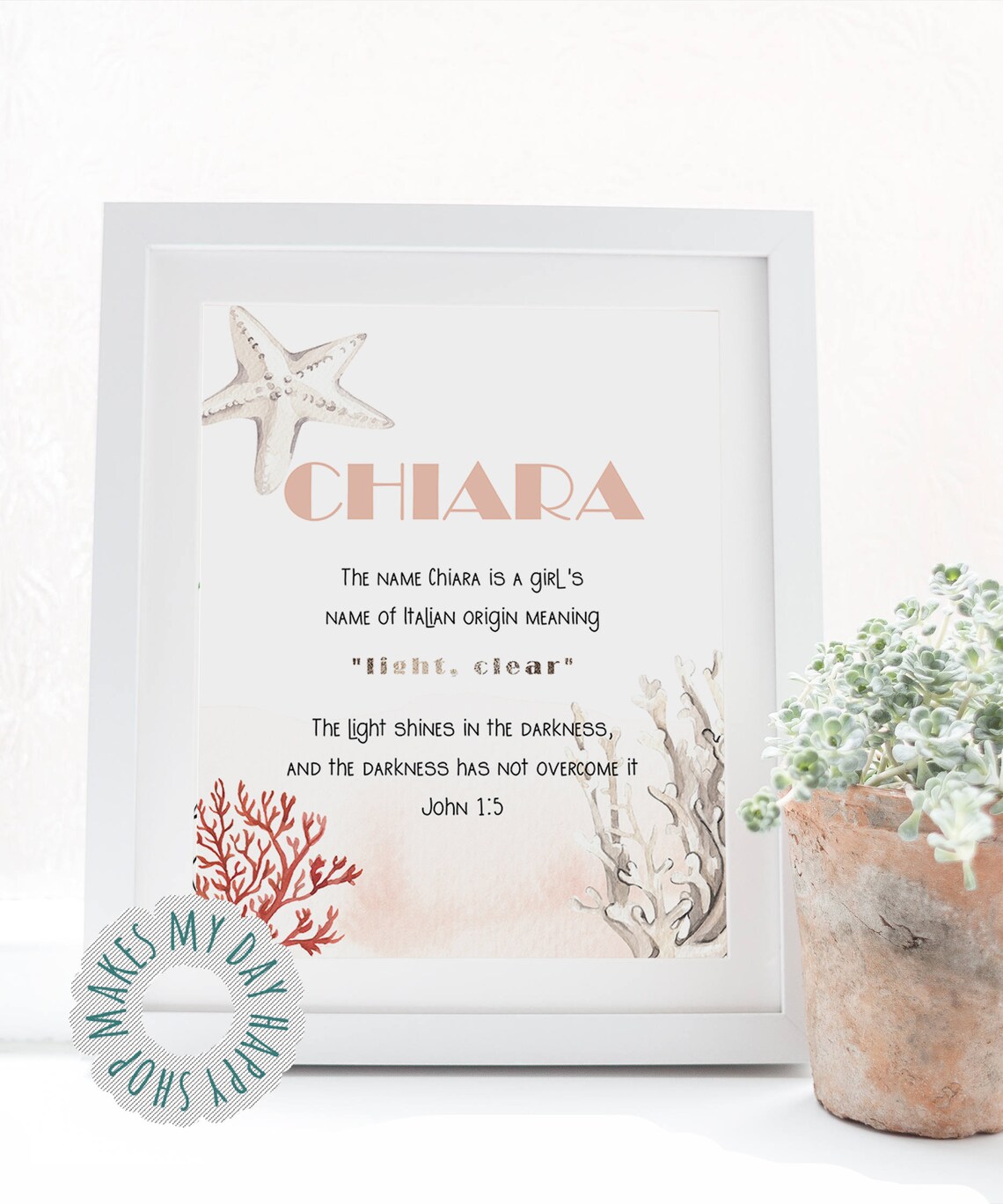 Chiara Personalized name wall artName meaning signSign Name Etsy