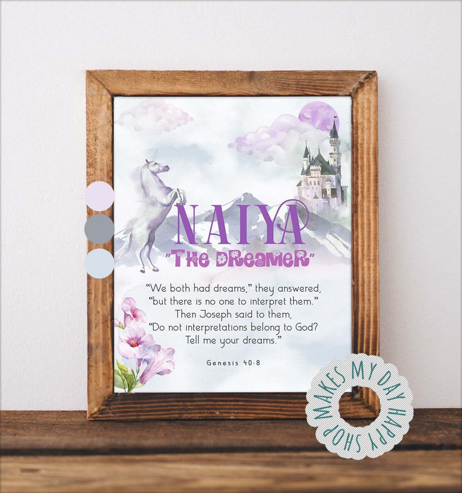 Fairy Tale Personalized Name Meaning Girls Room Decorfirst Etsy