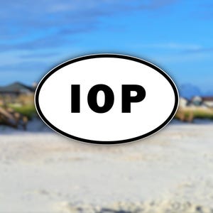 Isle of Palms Sticker: South Carolina Oval Decal