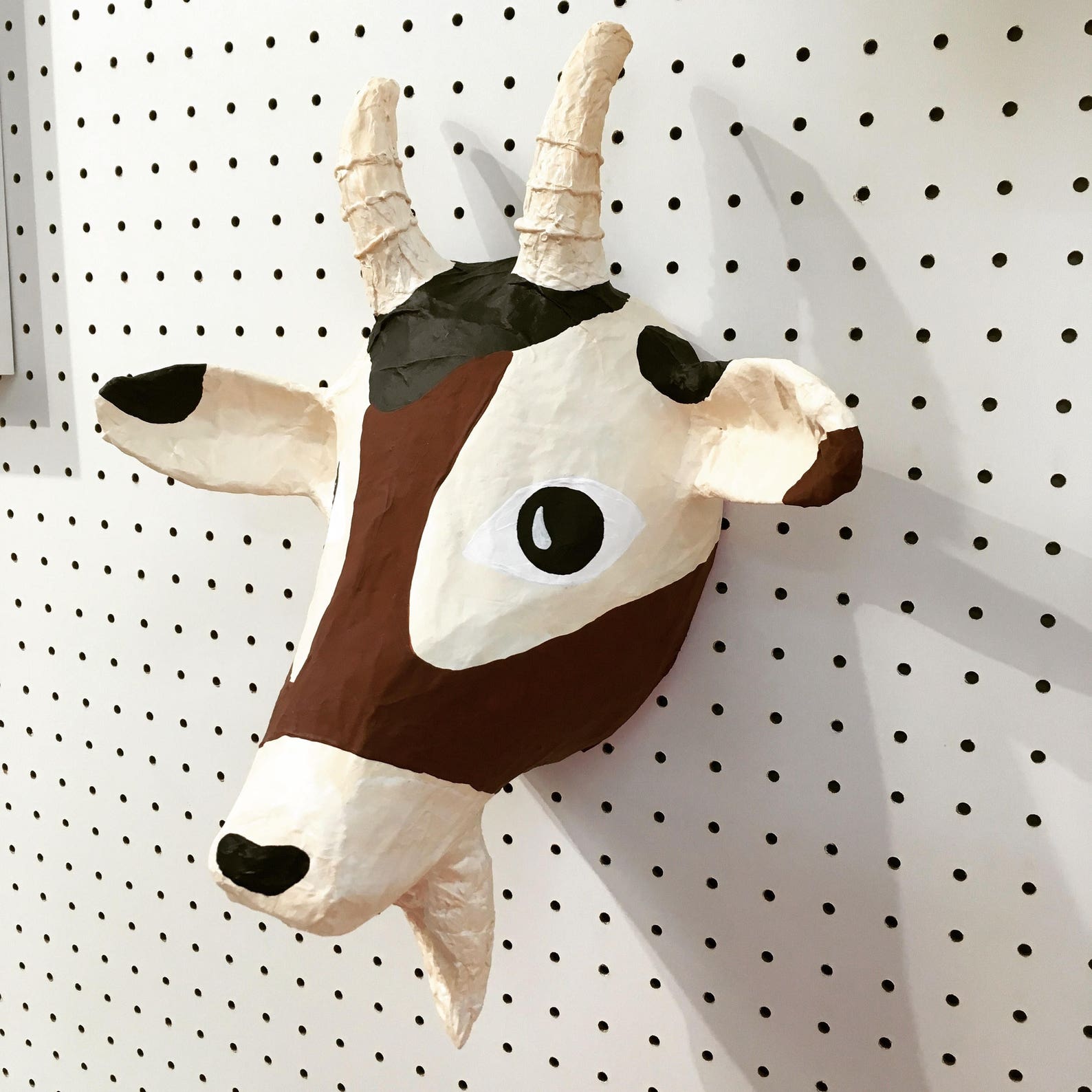 Paper Mache Goat Head Ezekiel. Farm Creature Sweet Animal Etsy