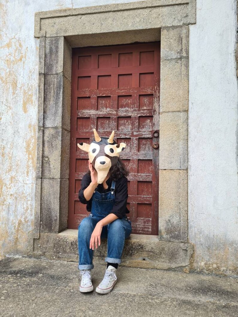 Paper Mache Goat Head Ezekiel. Farm Creature Sweet Animal - Etsy