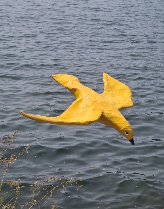 Paper Mache Seagull Clarice. Hanging Paper Sculpture Etsy Hong Kong