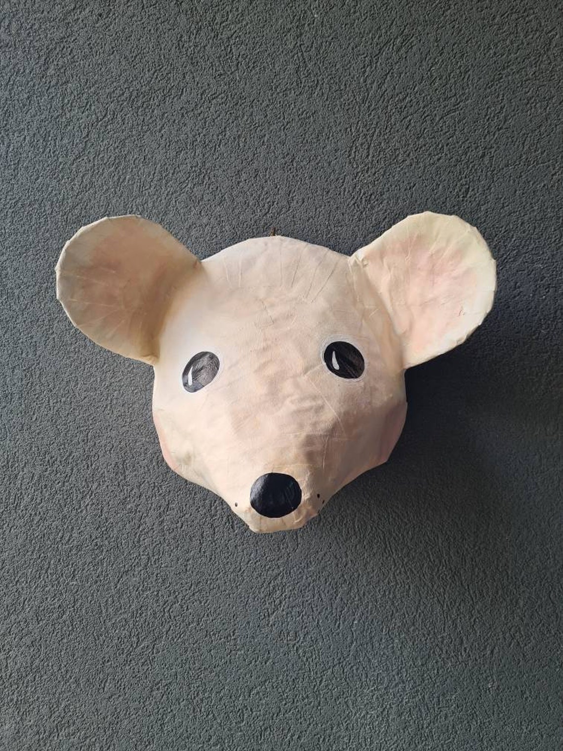 Paper Mache Mouse Head Gil. Sweet and Quirky Creature Cute Etsy