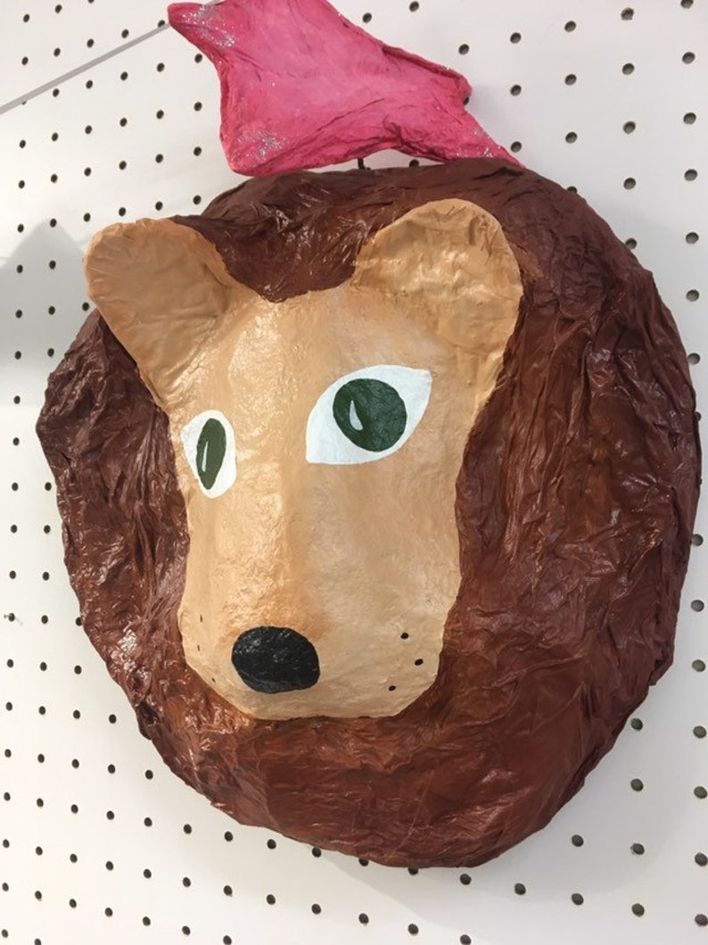 Paper Mache Lion Head Sebastian. Savanna Creature Majestic Etsy