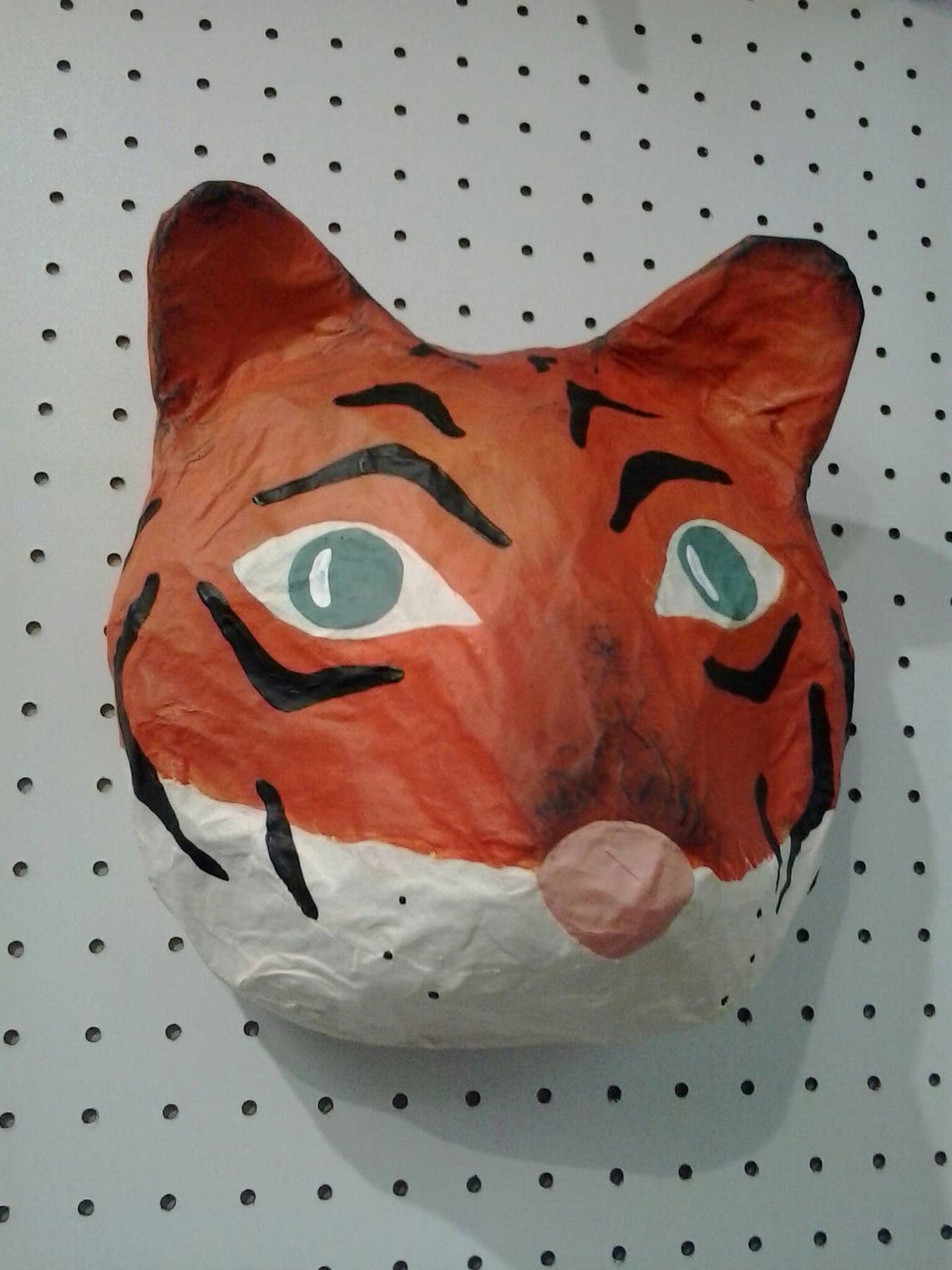 Paper Mache Tiger Head Timothy. Majestic Big Cat Wall Decor Etsy Ireland