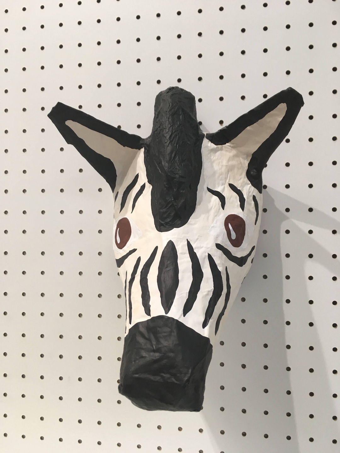 Paper Mache Zebra Head, Emilia. Savanna Creature. Etsy