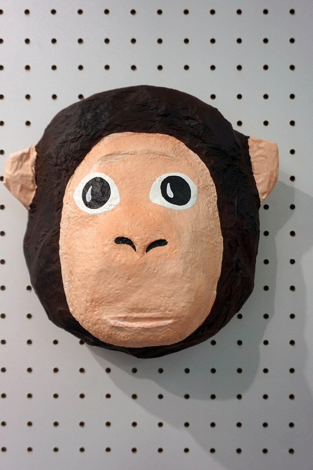 Paper Mache Monkey Head, Lola. Jungle Creature, Sweet Wall Decor Etsy