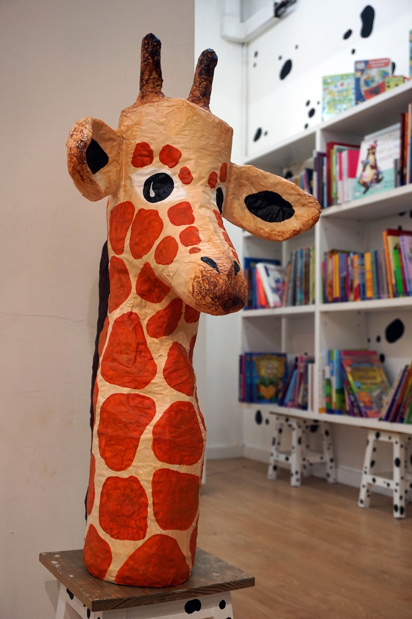 Papermache Giraffe Head Totem Big Cecília. Large Paper Etsy