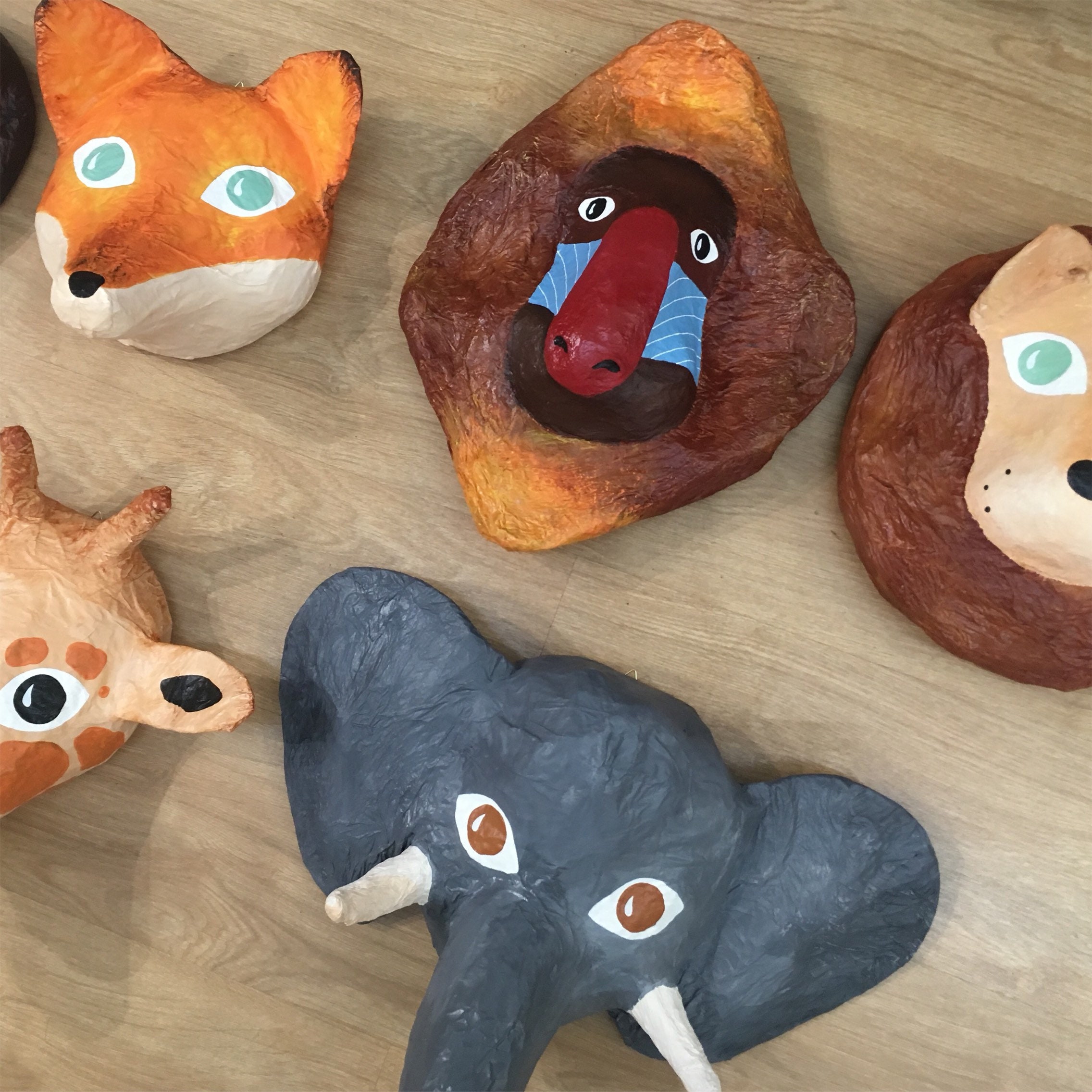 Paper mache Elephant Head Horace. Savanna creature Majestic Etsy