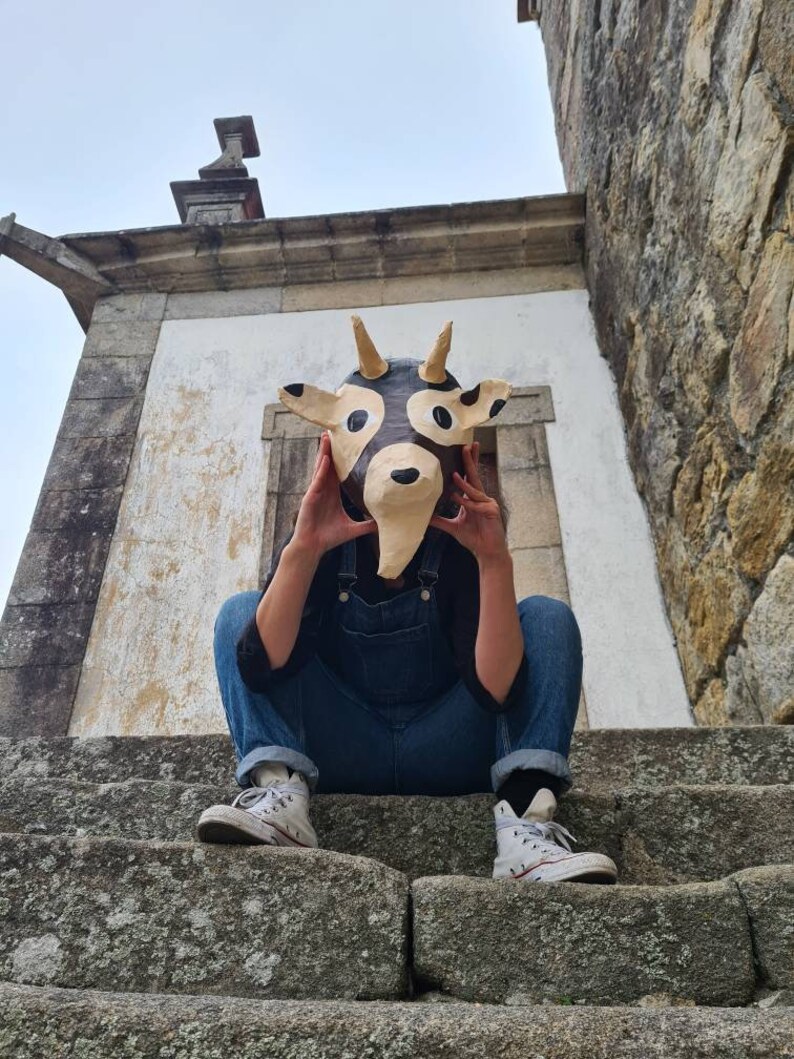 Paper Mache Goat Head Ezekiel. Farm Creature Sweet Animal - Etsy