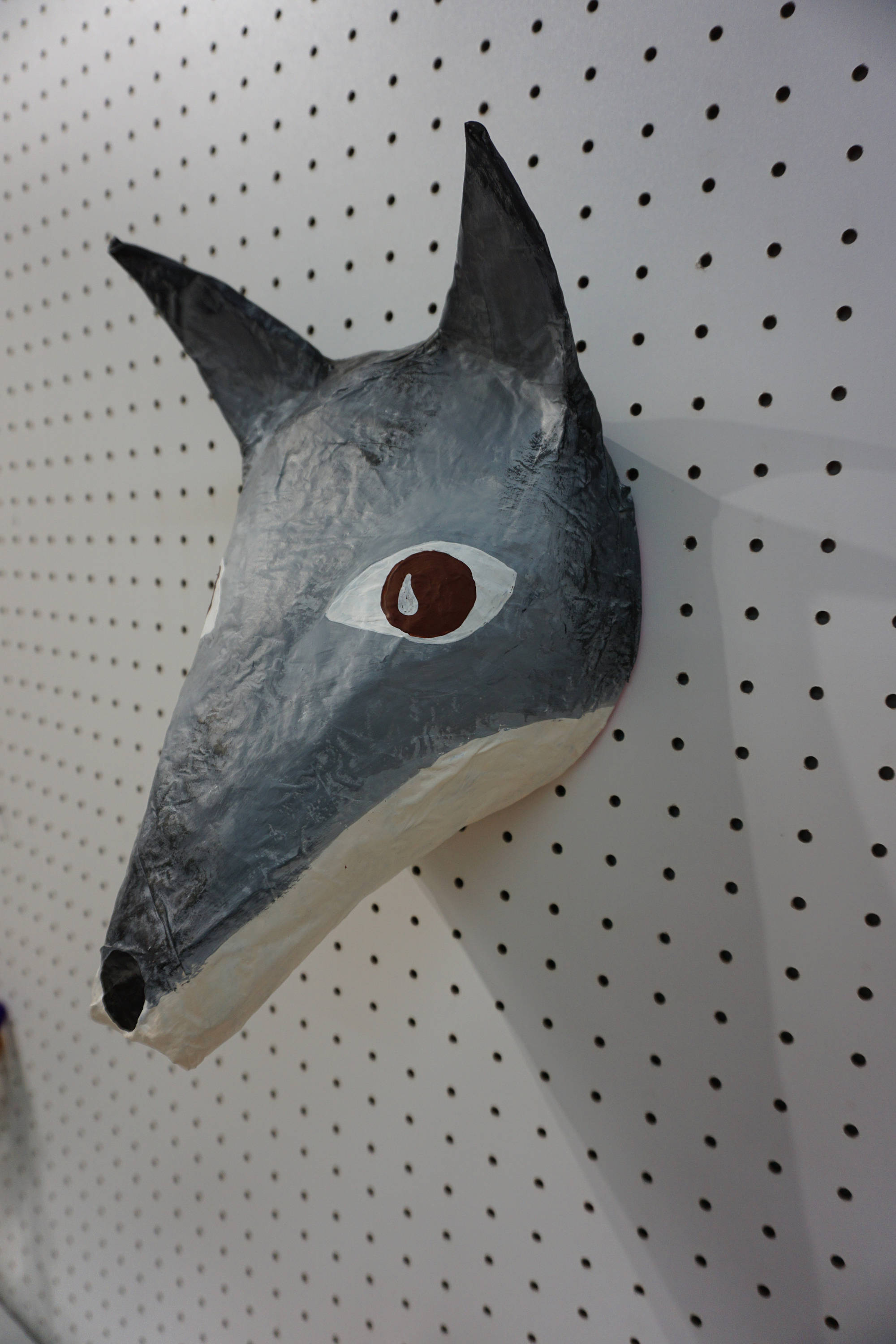 Paper Mache Wolf Head Oscar. Woodland Creature Wall Decor Etsy