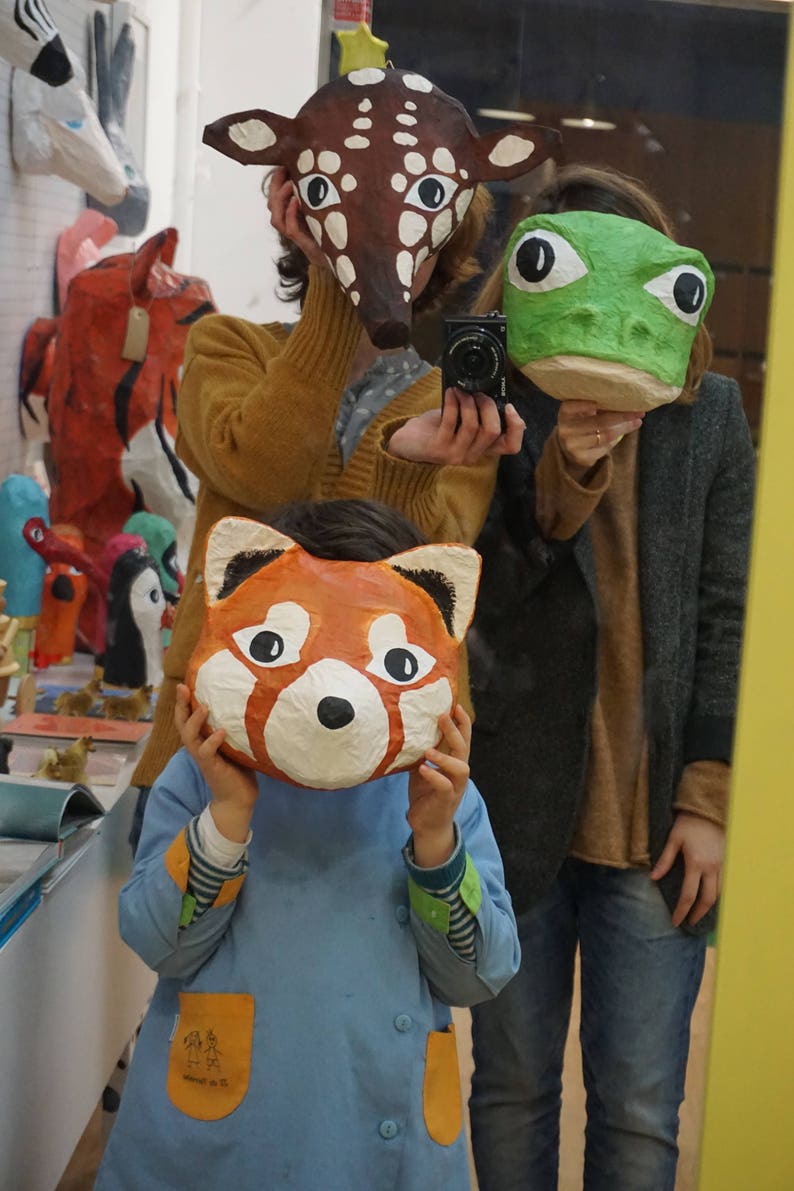 Paper mache frog Head Romeo. Pond creature fun animal wall Etsy