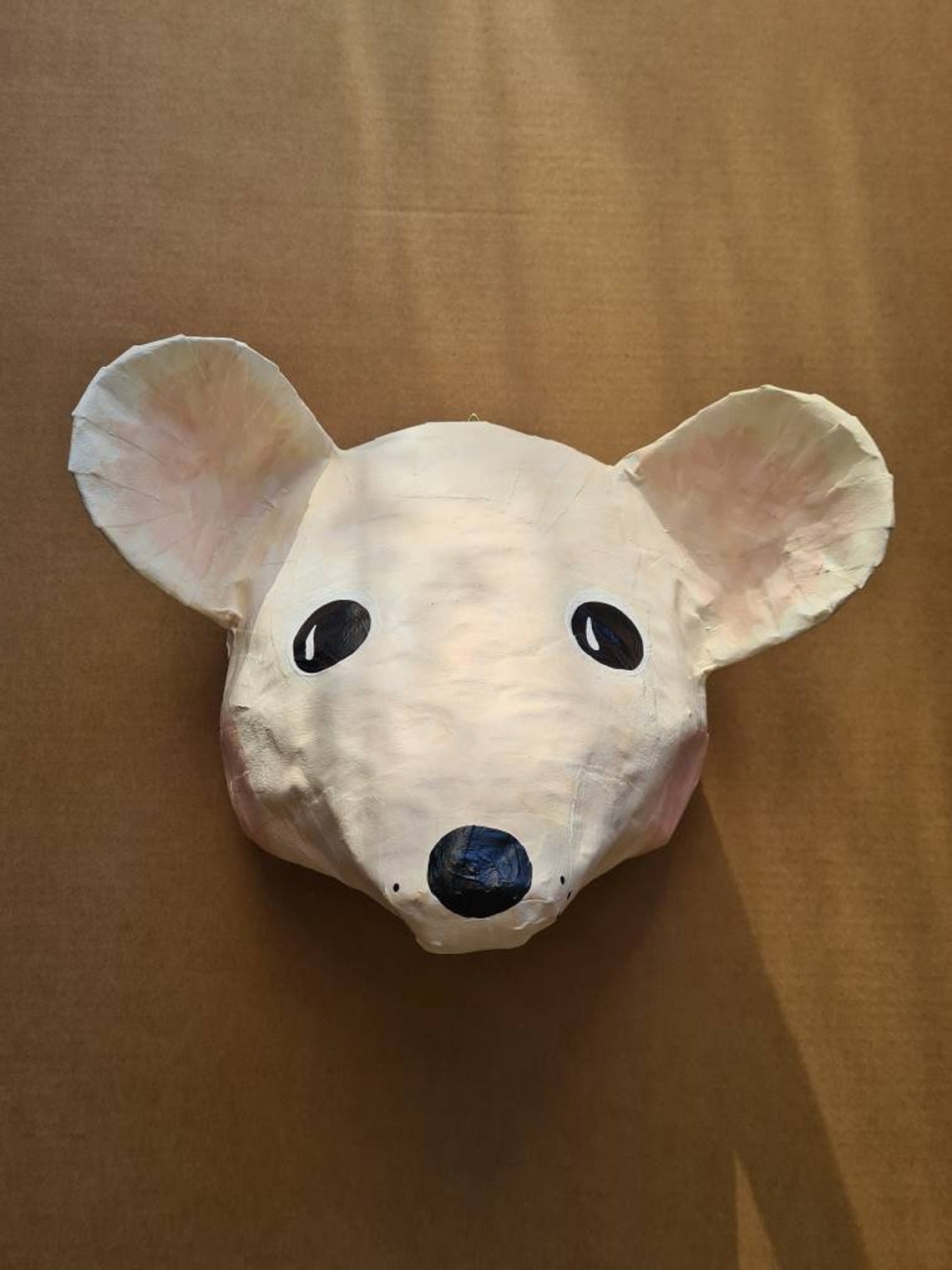 Paper Mache Mouse Head Gil. Sweet and Quirky Creature Cute Etsy