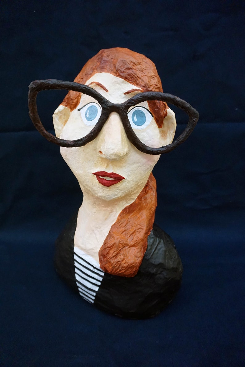 Bespoke Paper Mache Head Sculpture. Fun Custom Bust. Etsy