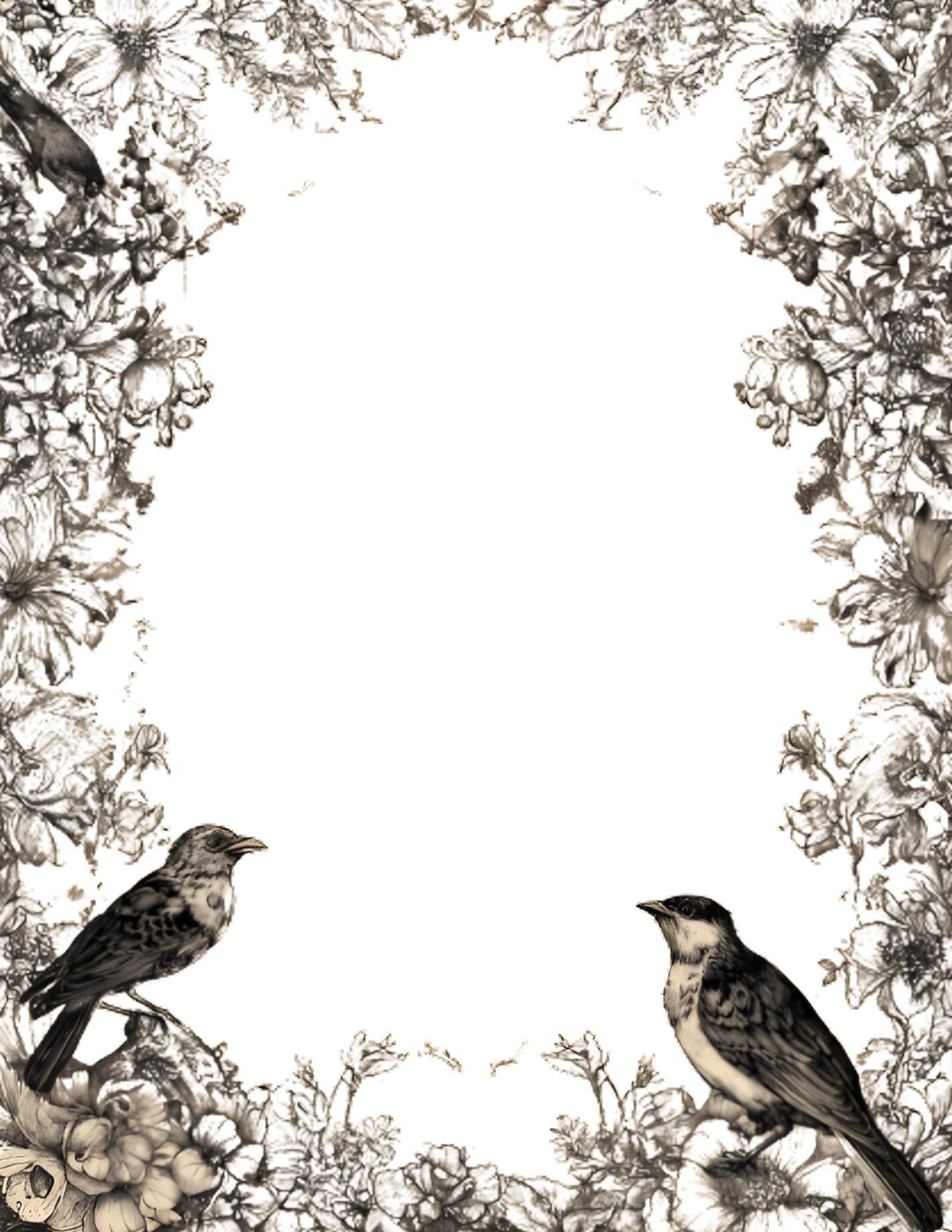 Vintage Birds Writing Paper Design - Lot of 5 - Etsy