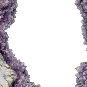 Amethyst Geode Border Printable Writing Paper Design - Lot of 5 - Etsy