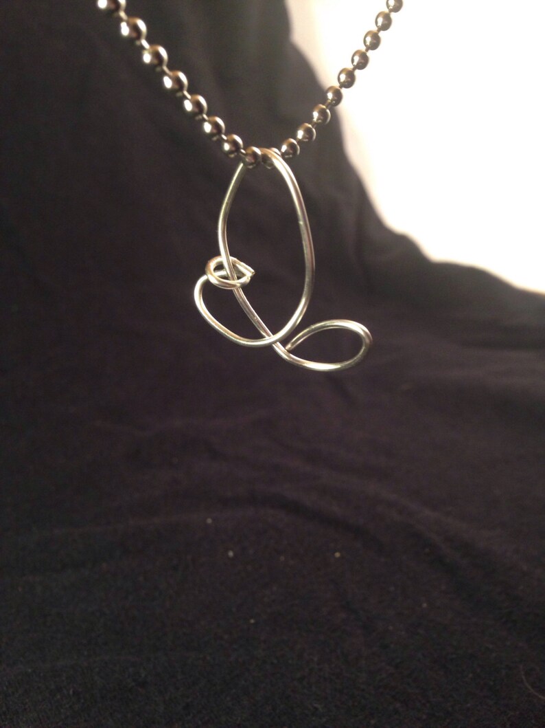 Wire Letter Necklace