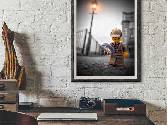 Sherlock Holmes Lego Instant Download Lego Art Lego Gift Etsy