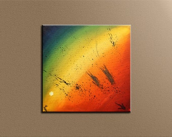 SunBurn - acrylic painting - original painting - abstract - modern - acrylic - painting - canvas - canvas - home decor - room decor - artwork - 40 x 50