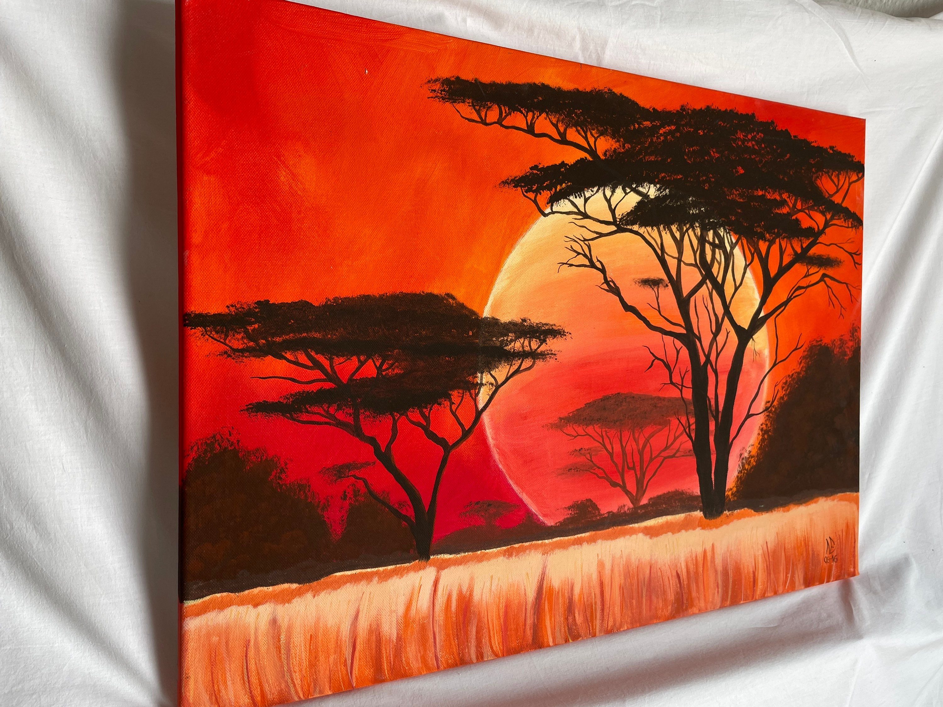 絵画 Art painting acrylic 50.50 Large Abstract Painting - Golden Static - 48x36 Inch Acrylic on