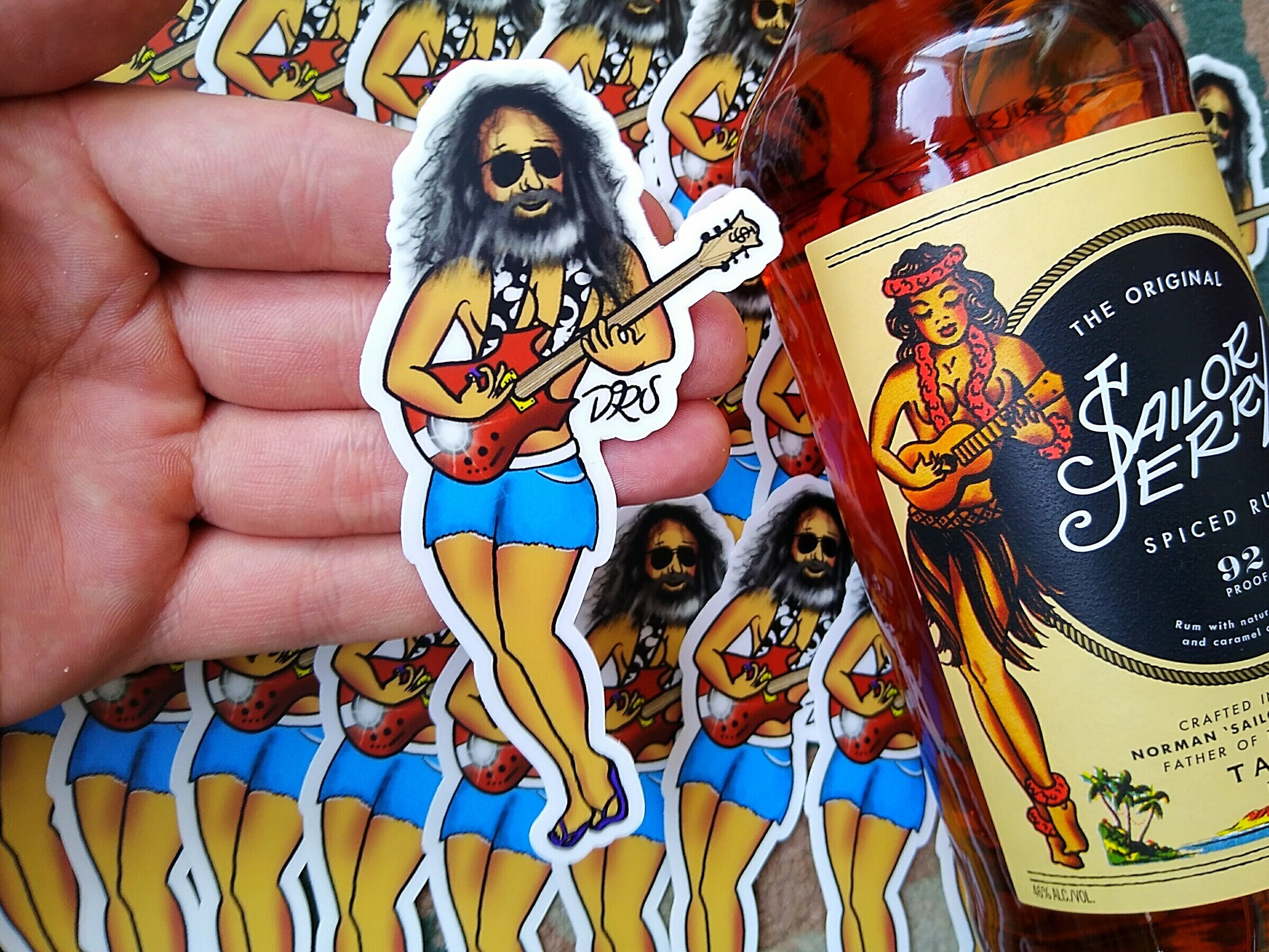 How to apply sailor jerry bottle tattoo