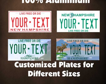 Custom Hampshire State License Plate NH Replica Auto Tag Any Text Personalized Novelty Sign