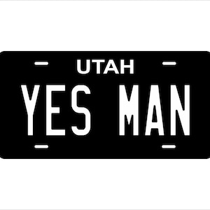 Utah Black White Custom Personalized Novelty ATV Auto Moto Mini Bike License Plate