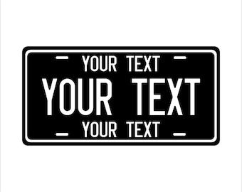 Cualquier cosa que desee Réplica Personalizada Novedosa Placa de Matrícula para ATV Ciclomotor Mini Moto