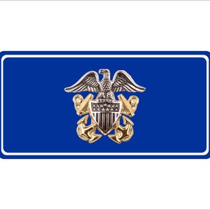 US Navy Officer Novelty Auto Motorcycle Bike  License Plate