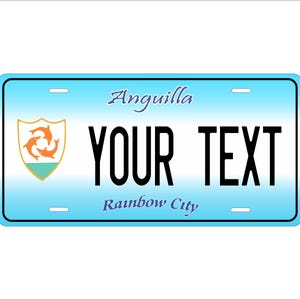 Anguilla Custom Personalized Novelty ATV Moped Mini Bike License Plate