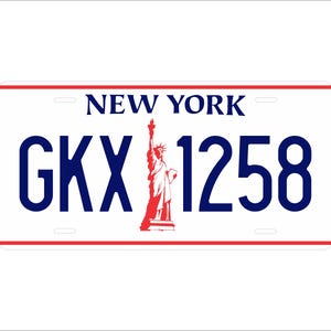 New York 1986  Liberty Custom Personalized Novelty ATV Mini  Bike Motorcycle Moped Auto Moto License Plate