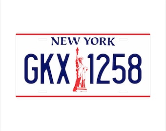 New York 1986  Liberty Custom Personalized Novelty ATV Mini  Bike Motorcycle Moped Auto Moto License Plate